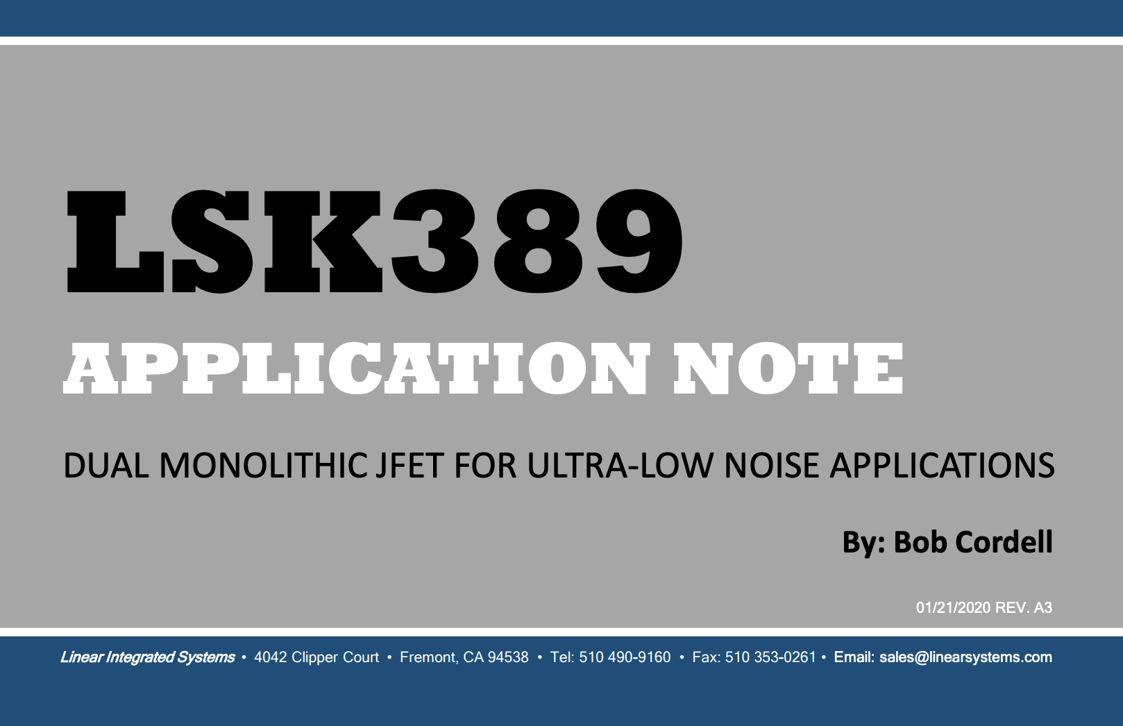 LSK389 App Note